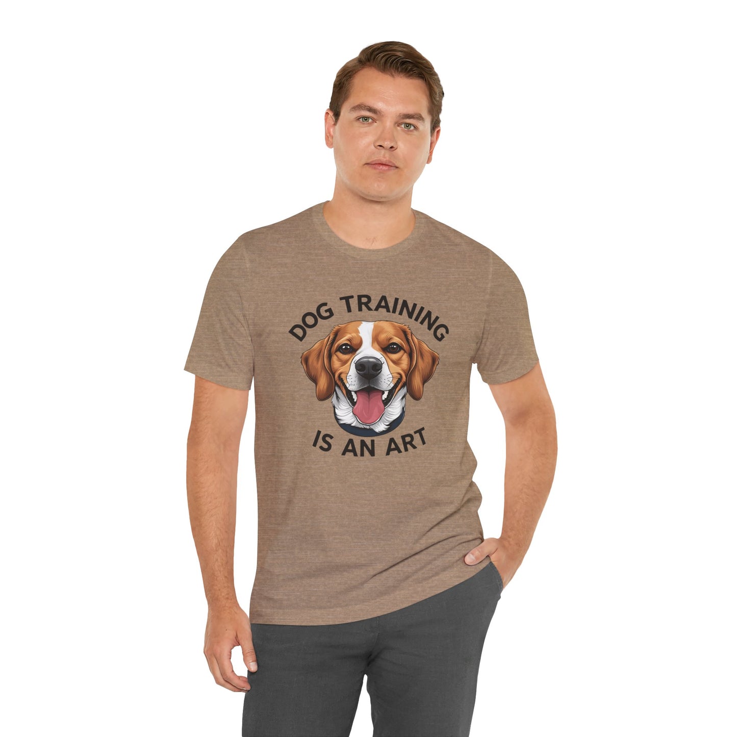 Dog Training is An Art Tee - Unisex Jersey Short Sleeve, Gift for Dog Lovers, Training T-Shirt, Dog Owner Apparel, Cute Canine Shirt