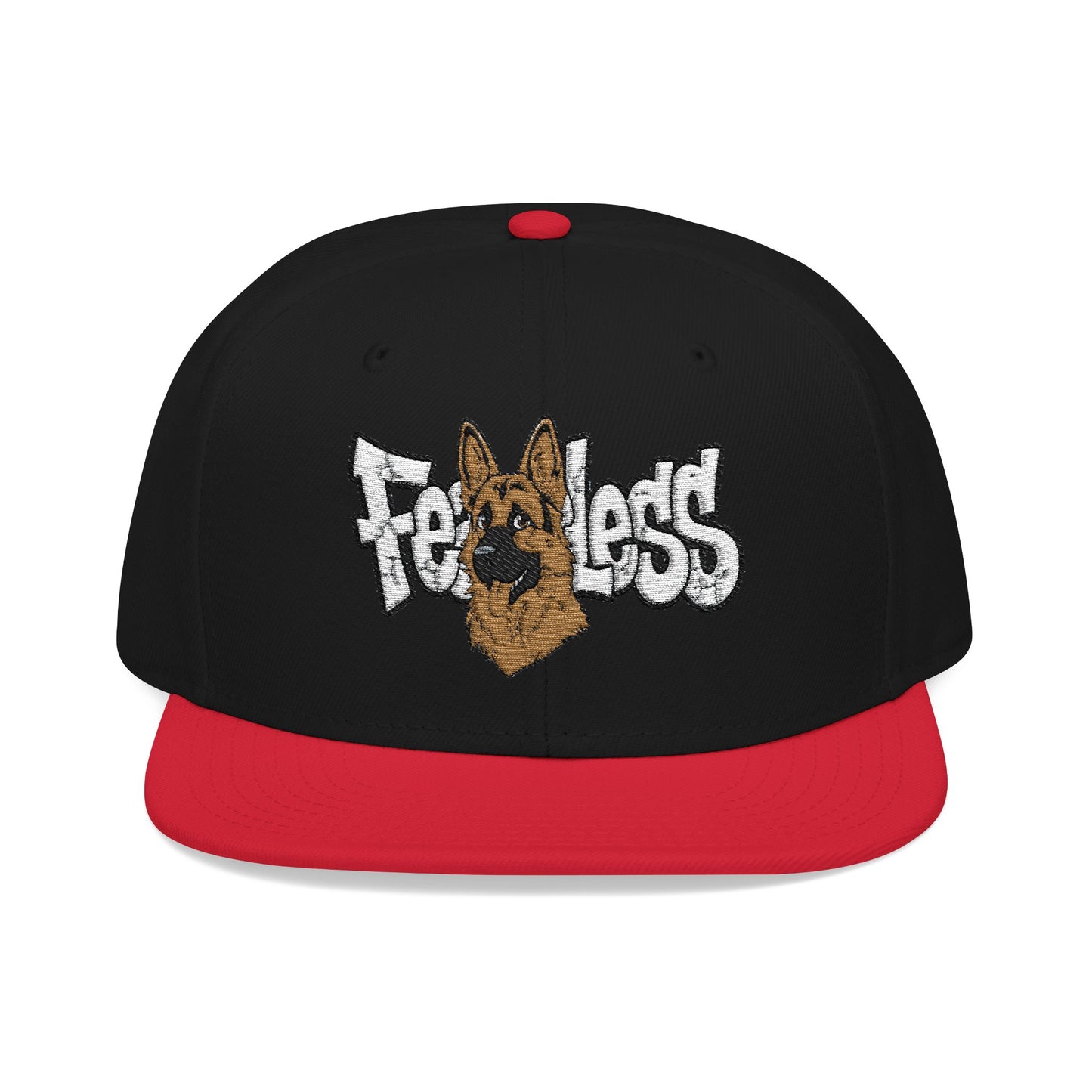 German Shepherd Embroidered Snapback Hat - Fearless