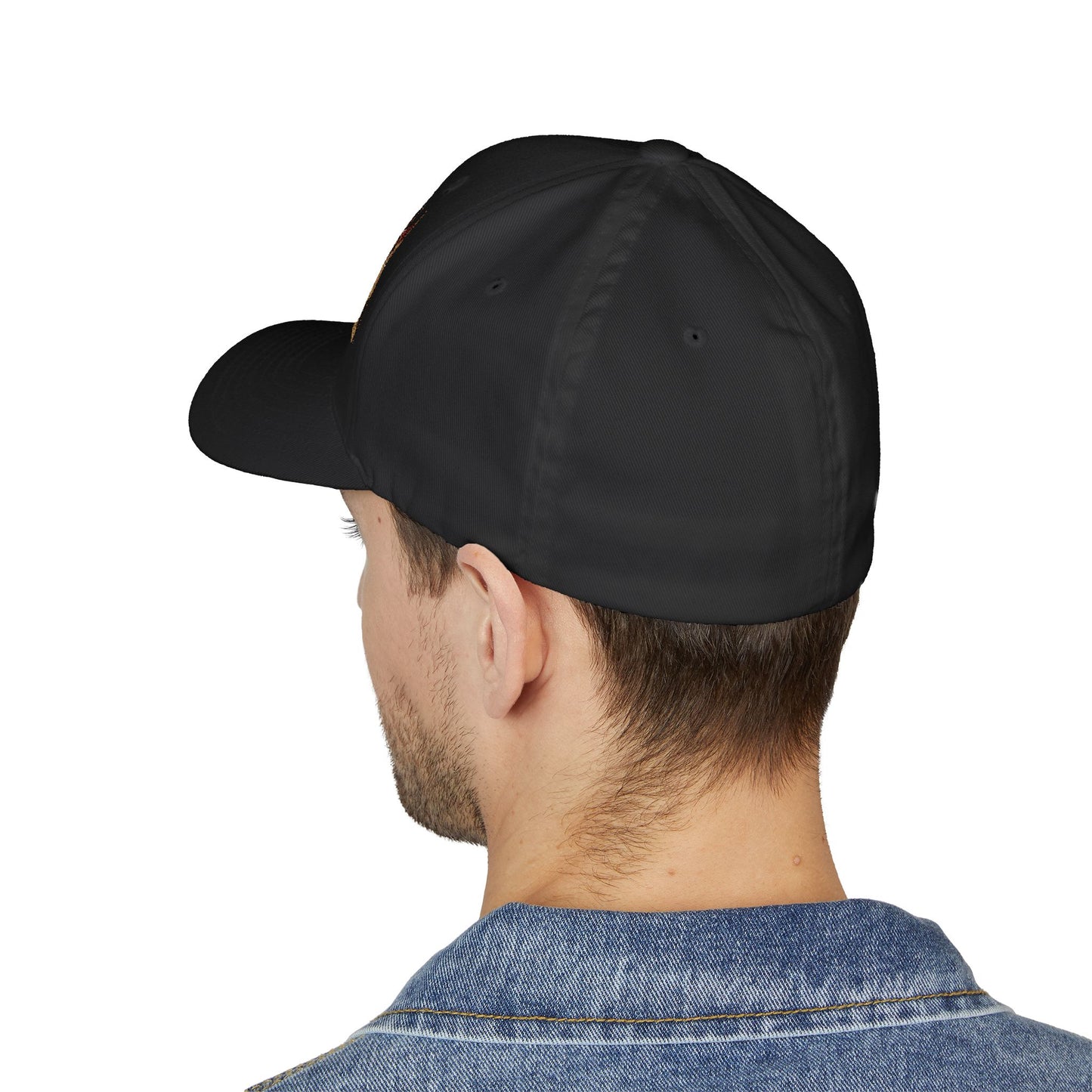 German Shepherd Closed-Back Structured Embroidered Structured Cap  - Courage in the Heart, Loyalty in the Soul