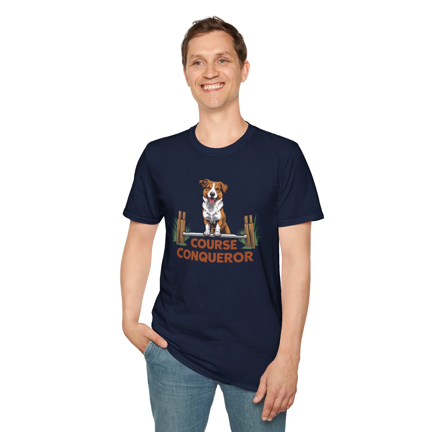 Course Conqueror Dog Training Shirt | Dog Owner Gift, Casual Wear, Funny Pet Apparel, Canine Enthusiast Top