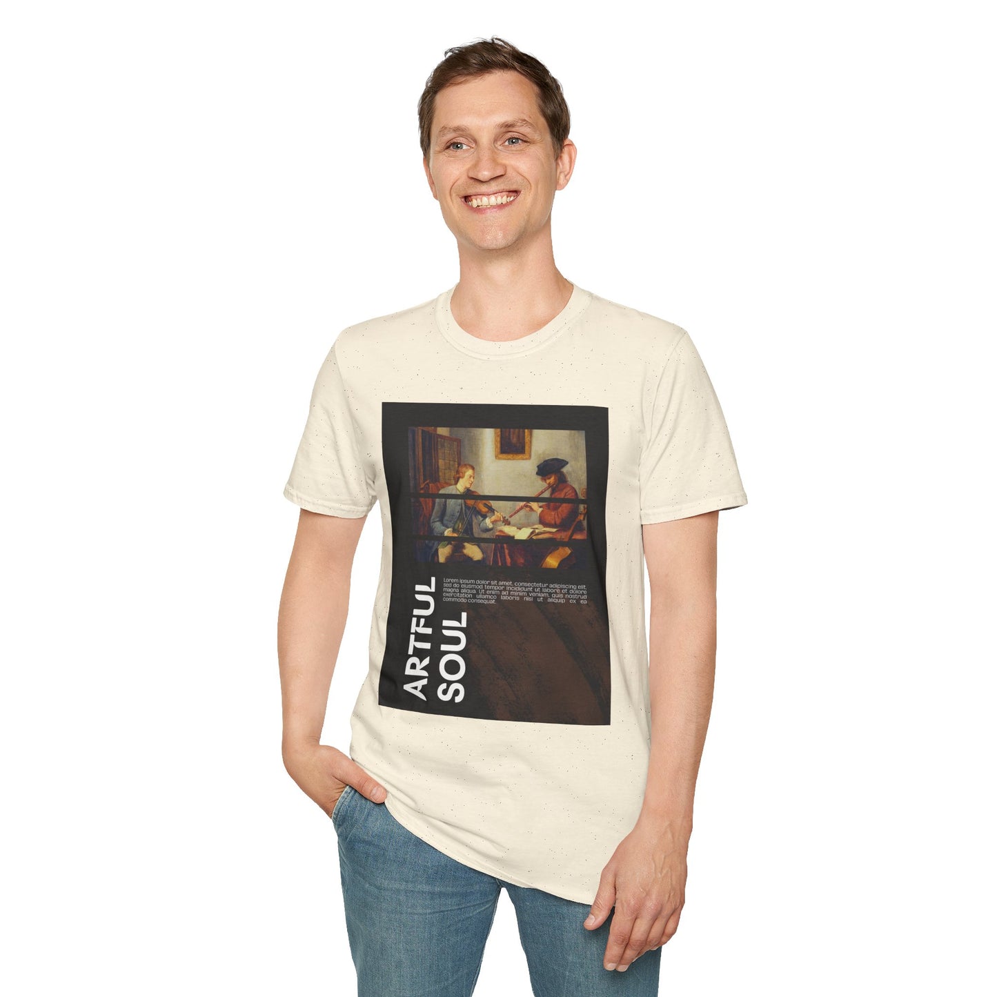 Artful Soul Unisex Softstyle T-Shirt, Artistic Tee, Gift for Art Lovers, Casual Wear, Creative Fashion, Art Enthusiast Shirt