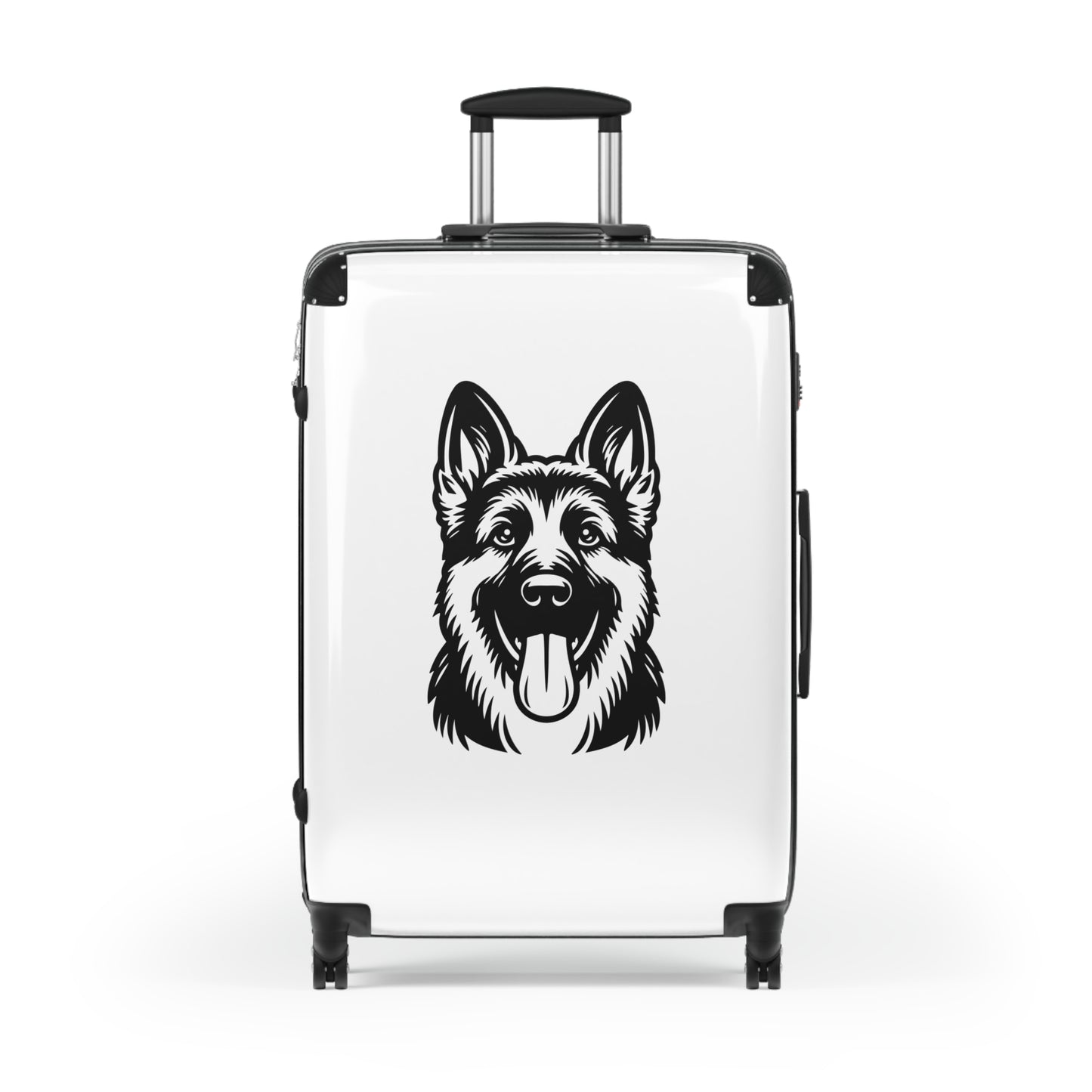 Dog Lover's Rolling Suitcase with German Shepherd Design