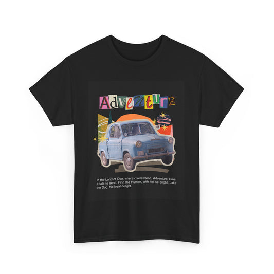 Adventure-Themed Unisex Cotton Tee, Retro Car Graphic Tee, Travel T-Shirt, Gift for Adventurers, Vintage Exploration Top