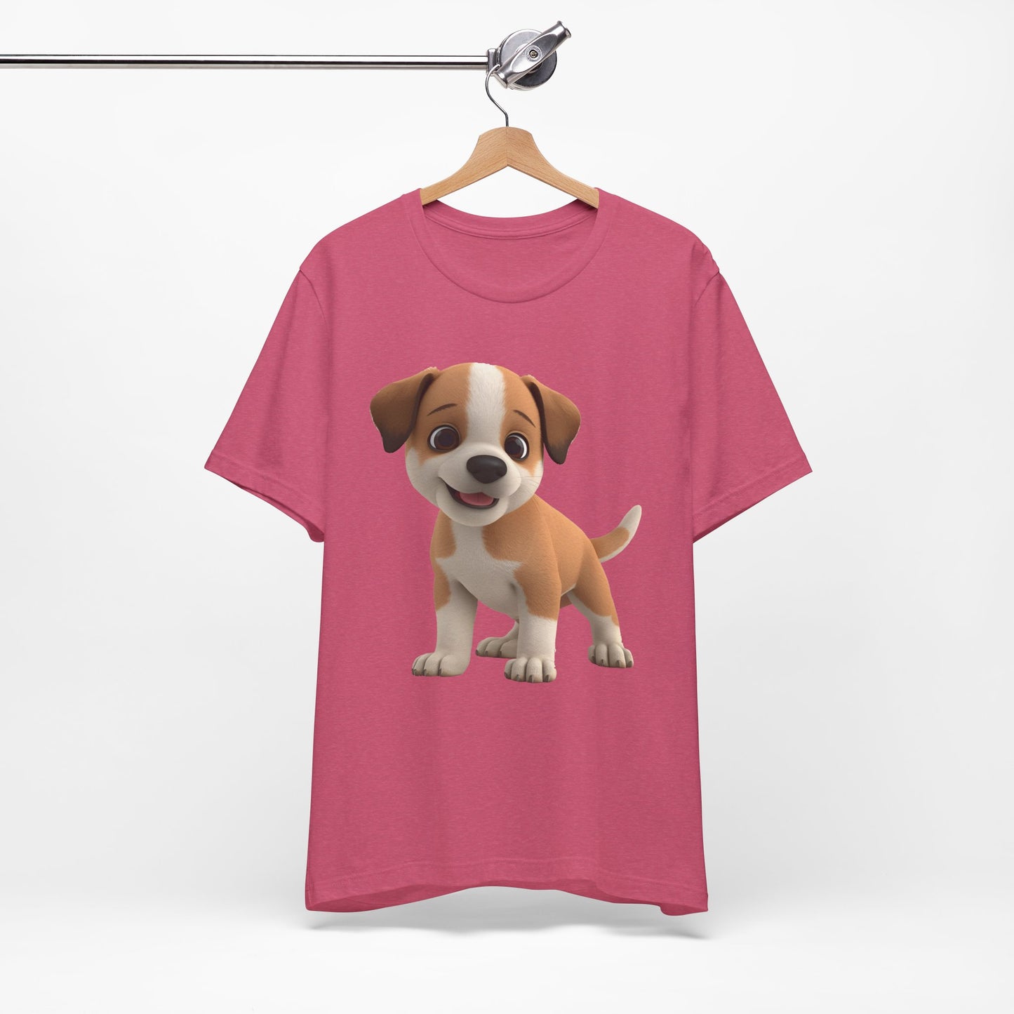 Cute Dog 3D Graphic Tee, Fun Animal Shirt, Dog Lover Gift, Playful Fashion Statement