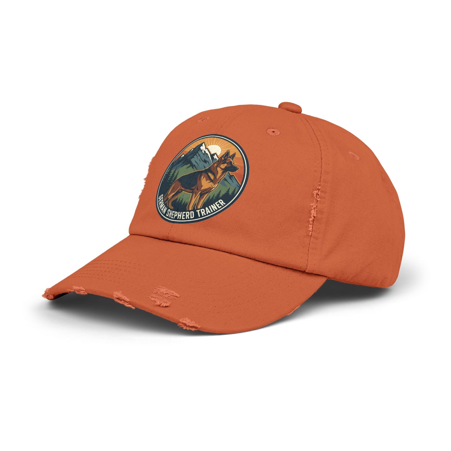 German Shepherd Trainer Cap | Distressed Hat for Dog Lovers | Perfect Gift for Pet Trainers