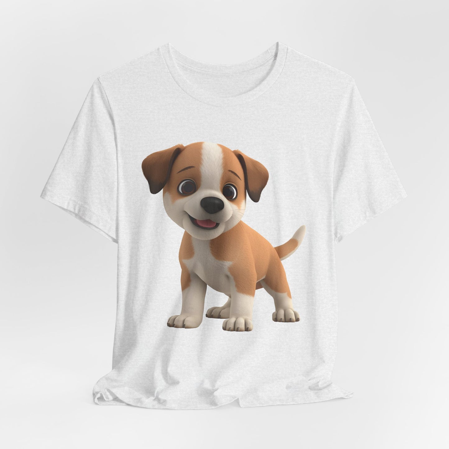 Cute Dog 3D Graphic Tee, Fun Animal Shirt, Dog Lover Gift, Playful Fashion Statement