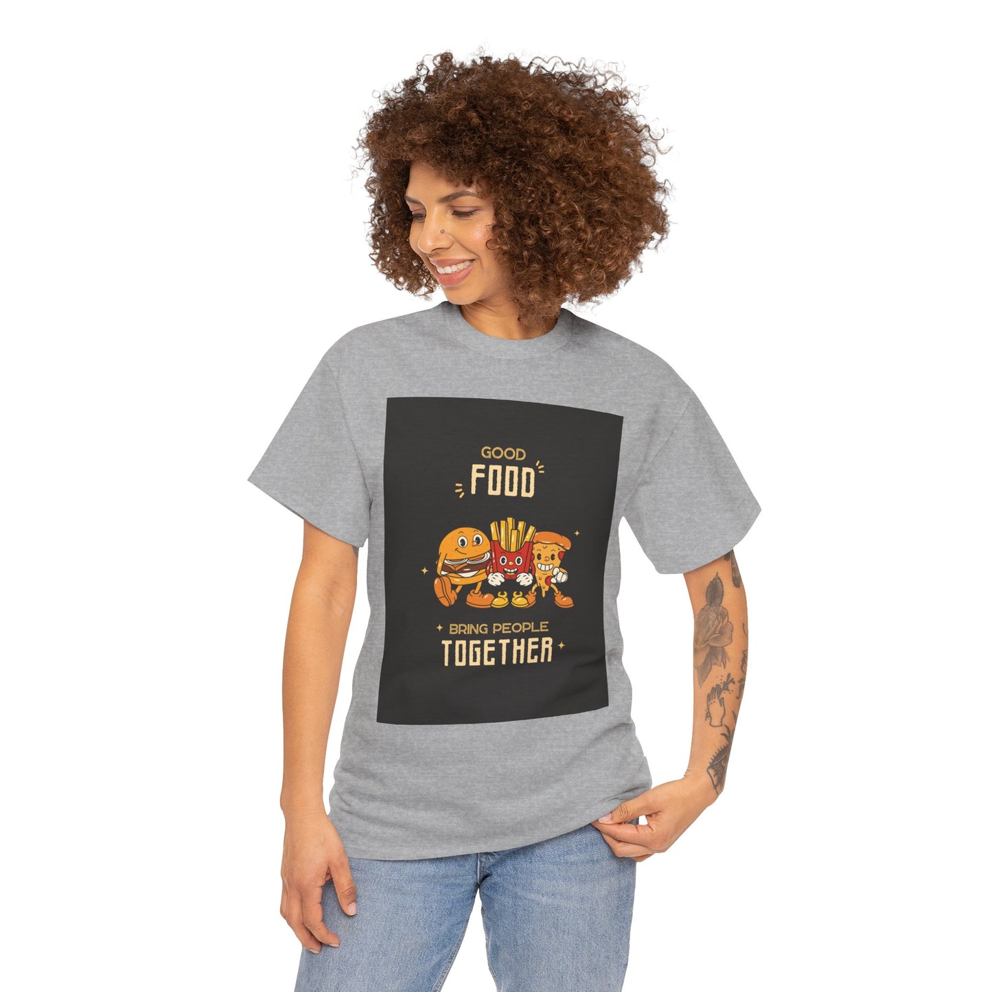 Good Food Unisex Tee | Fun Foodie Shirt, Gift for Food Lovers, Casual Wear, Kitchen Humor, BBQ Party