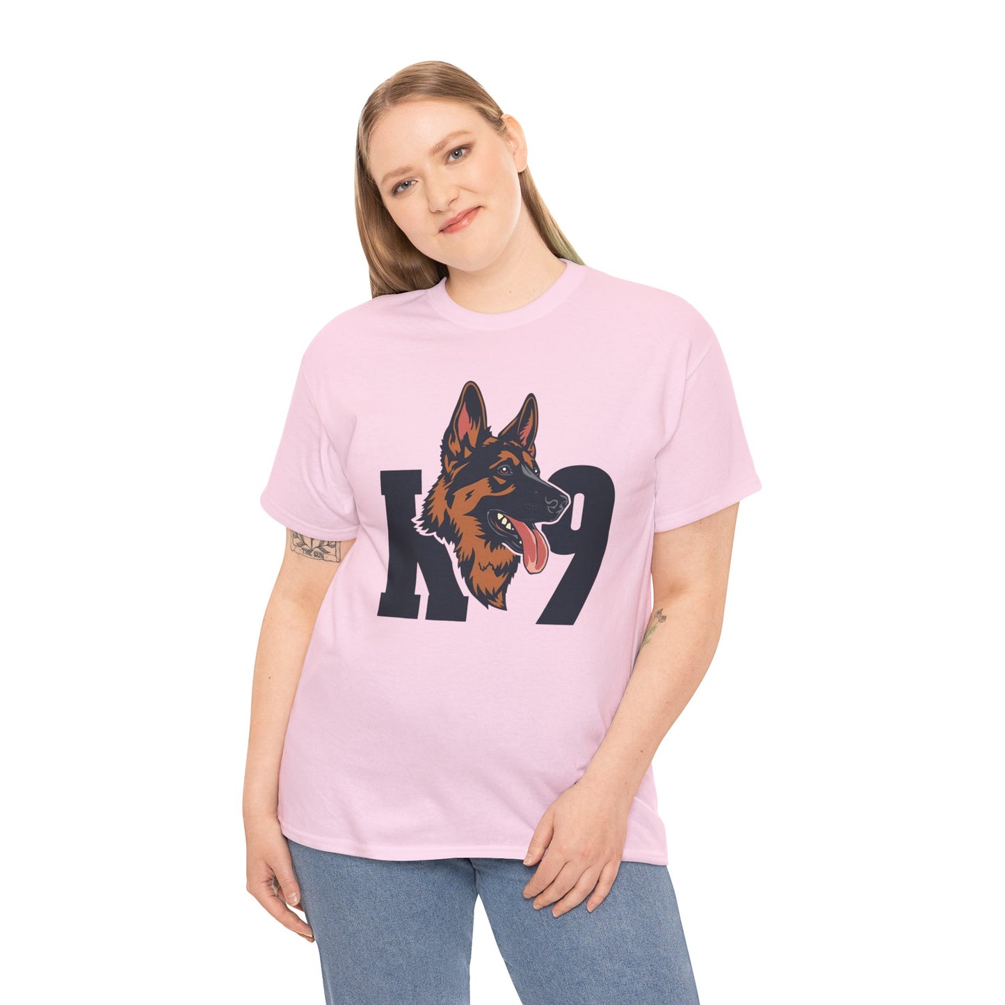 German Shepherd K9 Lover Unisex Heavy Cotton Tee | Dog Owner Gift, Dog Lover Apparel