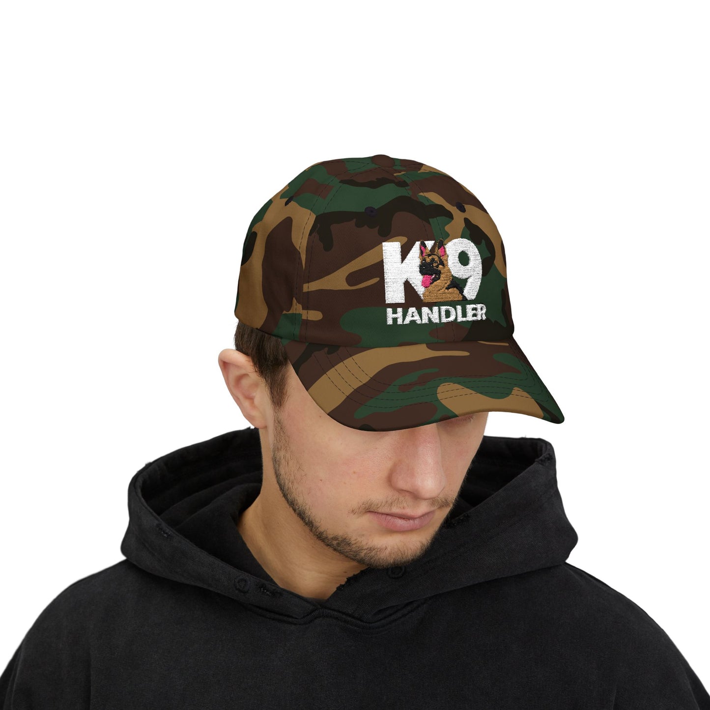 Embroidered K9 Handler Hat, German Shepherd Stylish Cap for Dog Trainers, Outdoor Activities