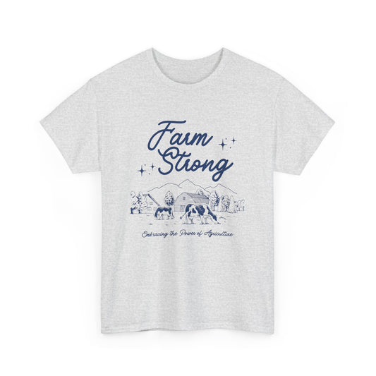 Farm Strong Unisex Cotton Tee - Embracing the Power of Agriculture, Motivational Shirt, Inspirational Tee