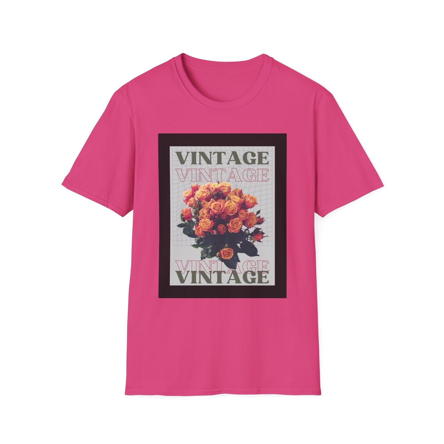 Vintage Floral Graphic Unisex T-Shirt, Retro Tee, Casual Wear, Gift for Her, Vintage Aesthetic, Flower Print Shirt
