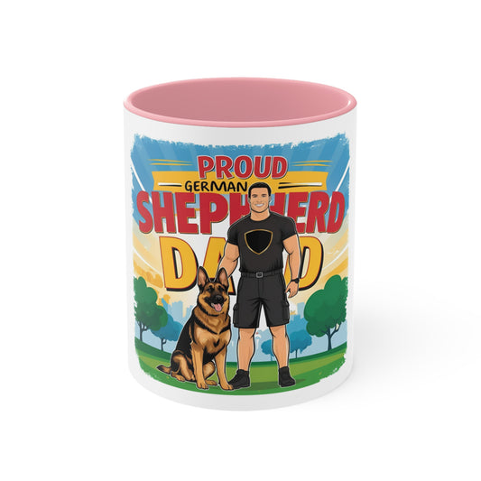 Proud German Shepherd Dad Mug, Pet Lover Gift, Dog Dad Coffee Cup, Father's Day Present, Dog Owner Mug