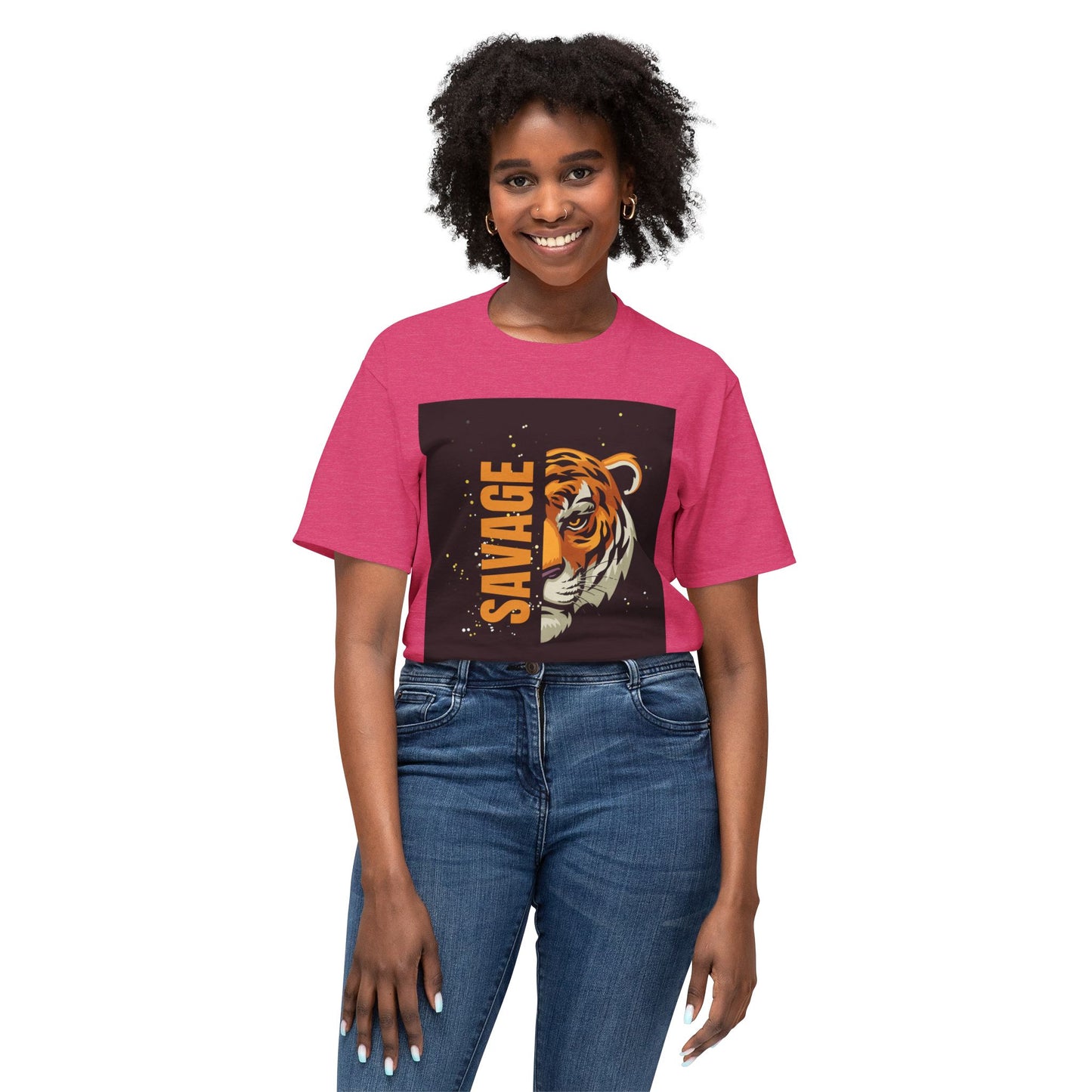 Savage Tiger Unisex T-Shirt, Graphic Tee, Animal Lover Shirt, Trendy Fashion, Gift for Him/Her, Wild Style Clothing