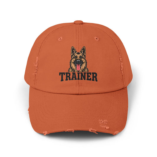 Unisex German Shepherd Trainer Cap, Distressed Hat for Dog Lovers, Perfect Gift for Trainers