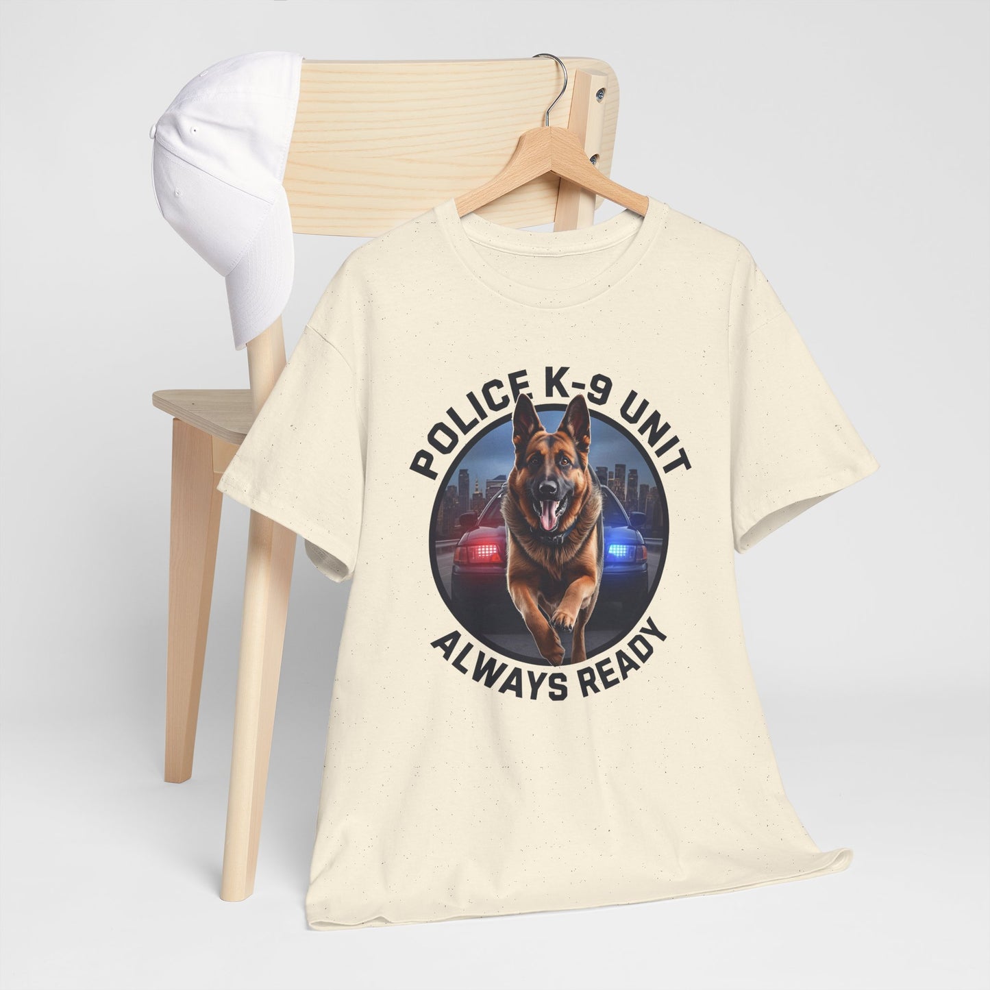 Police K-9 Unit Tee, Always Ready Graphic Tee, Dog Lover Gift, Police Support Shirt, Police Dog Merchandise