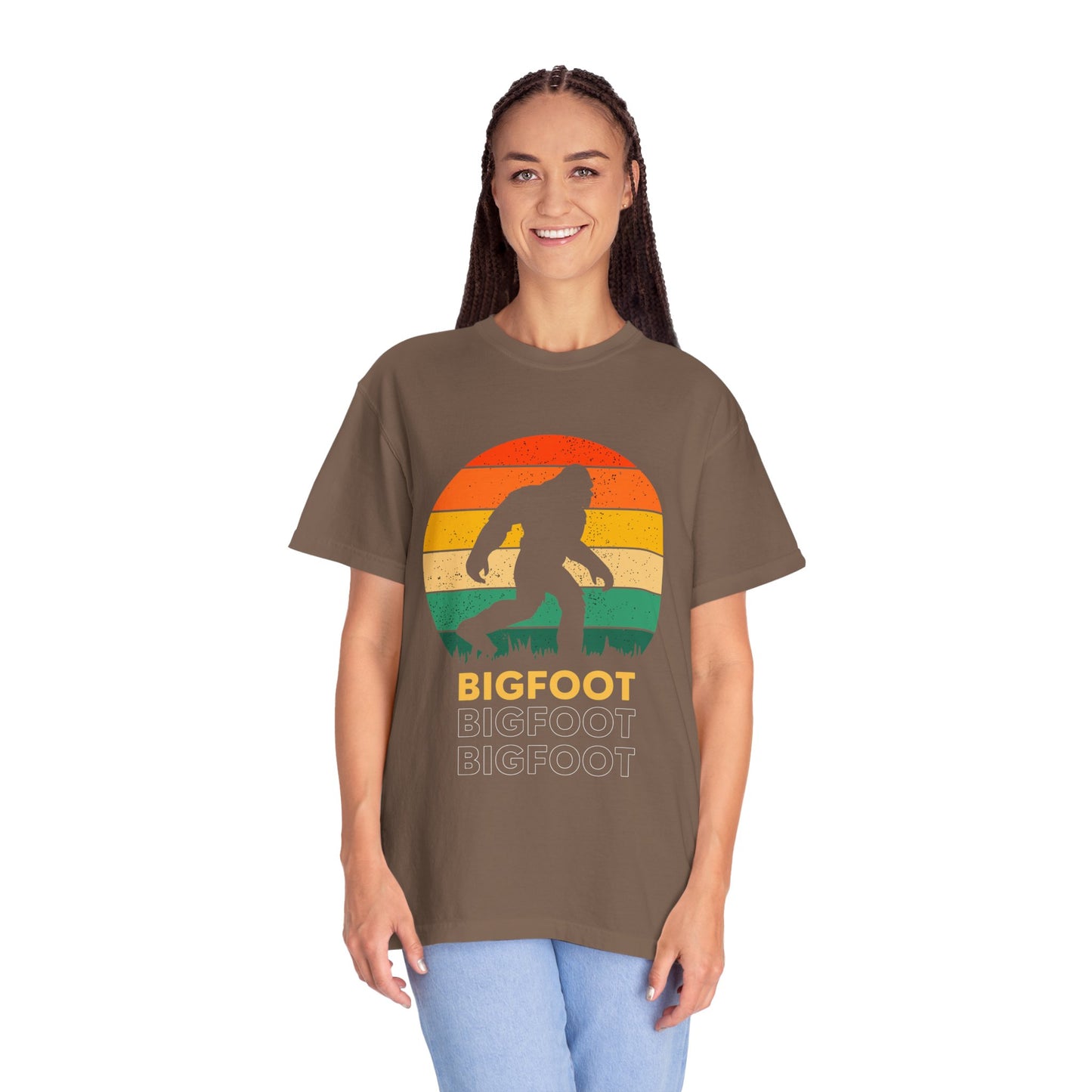 Retro Bigfoot Unisex T-Shirt, Vintage Sasquatch Tee, Nature Lover Gift, Outdoor Adventure Apparel, Cool Summer Shirt