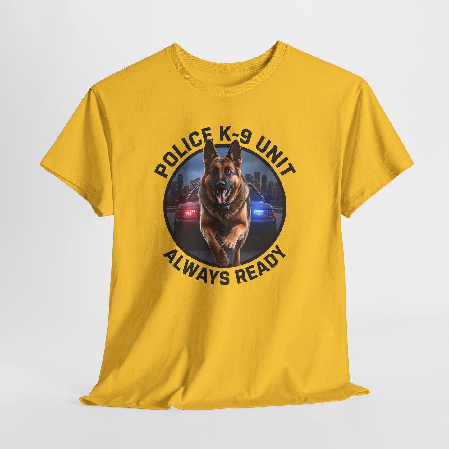 Police K-9 Unit Tee, Always Ready Graphic Tee, Dog Lover Gift, Police Support Shirt, Police Dog Merchandise
