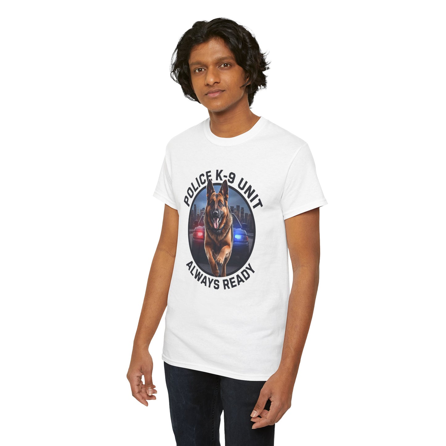 Police K-9 Unit Tee, Always Ready Graphic Tee, Dog Lover Gift, Police Support Shirt, Police Dog Merchandise