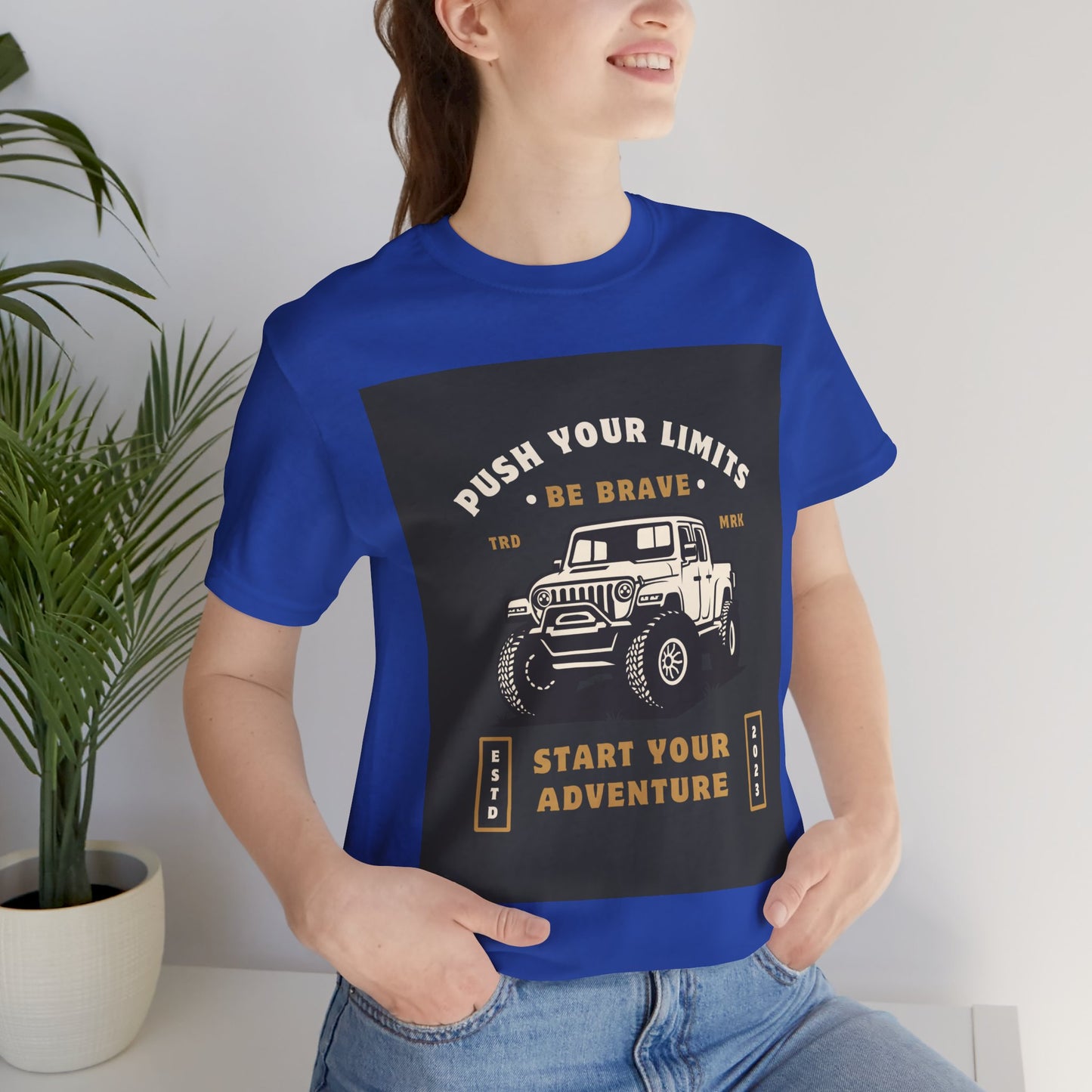 Push Your Limits Adventure-Inspiring Unisex Jersey Tee, Outdoor Shirt, Motivational T-Shirt, Gift for Adventurers, Hiking Apparel, Travel Tee
