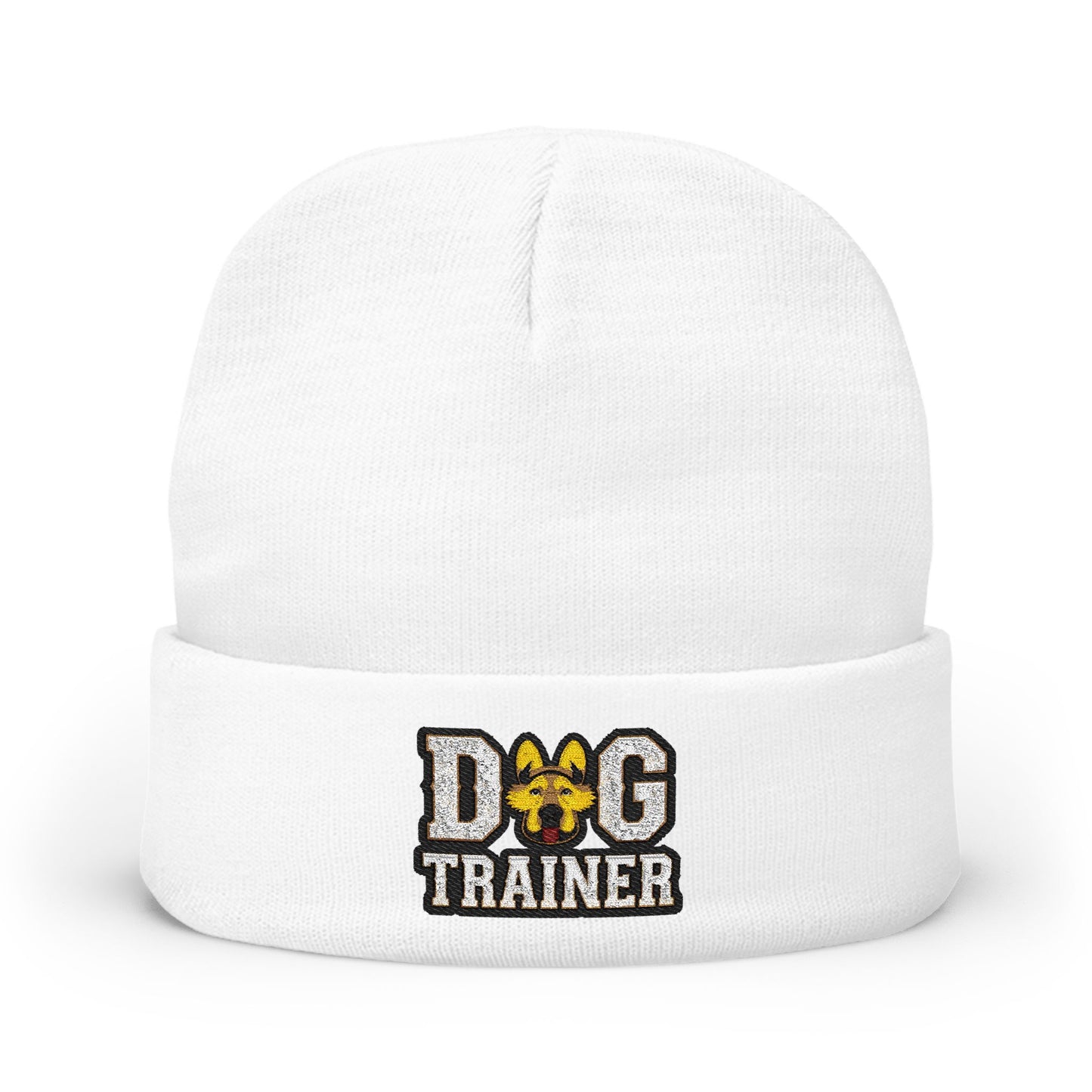 Embroidered Dog Trainer Knit Beanie - Cozy Hat for Dog Enthusiasts, Great Gift for Pet Lovers, Winter Wear