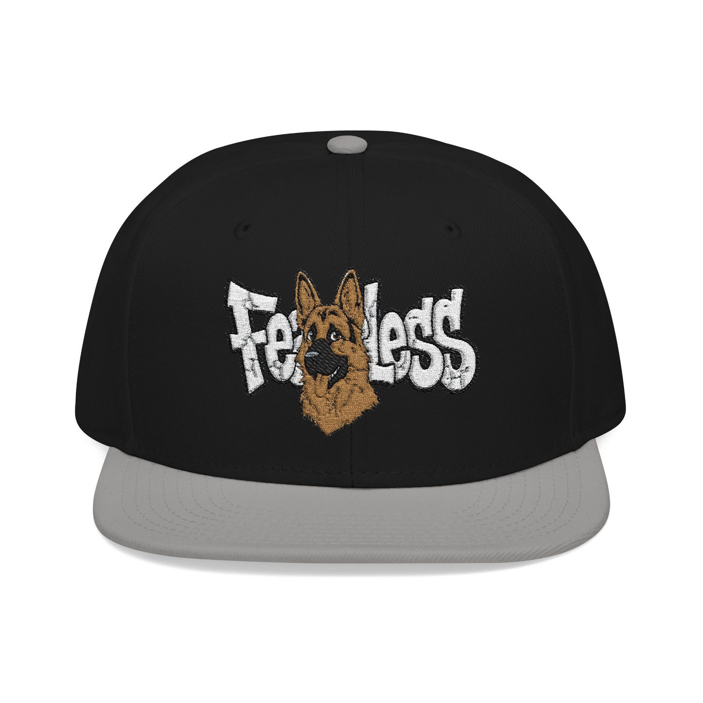 German Shepherd Embroidered Snapback Hat - Fearless