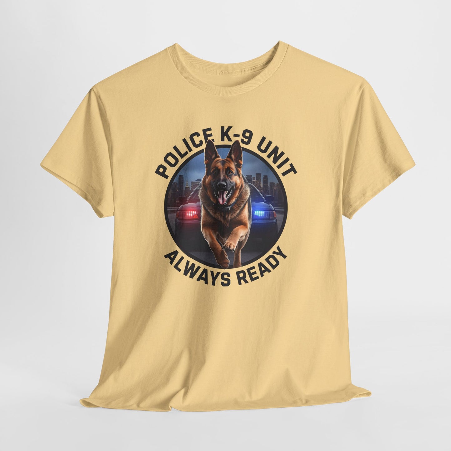 Police K-9 Unit Tee, Always Ready Graphic Tee, Dog Lover Gift, Police Support Shirt, Police Dog Merchandise