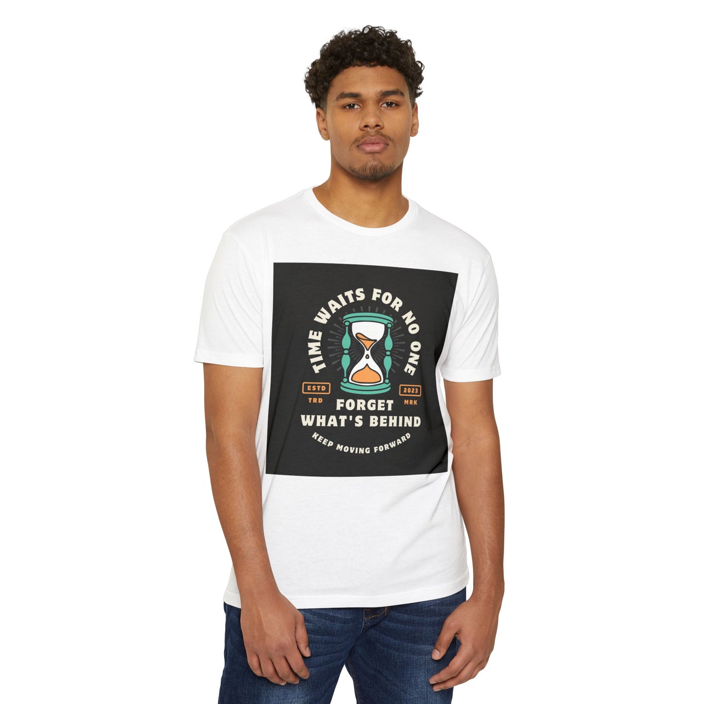 Inspirational Unisex T-Shirt: 'Time Waits for No One' - Motivational Tee, Casual Everyday Wear, Gift for Friends, Positive Message