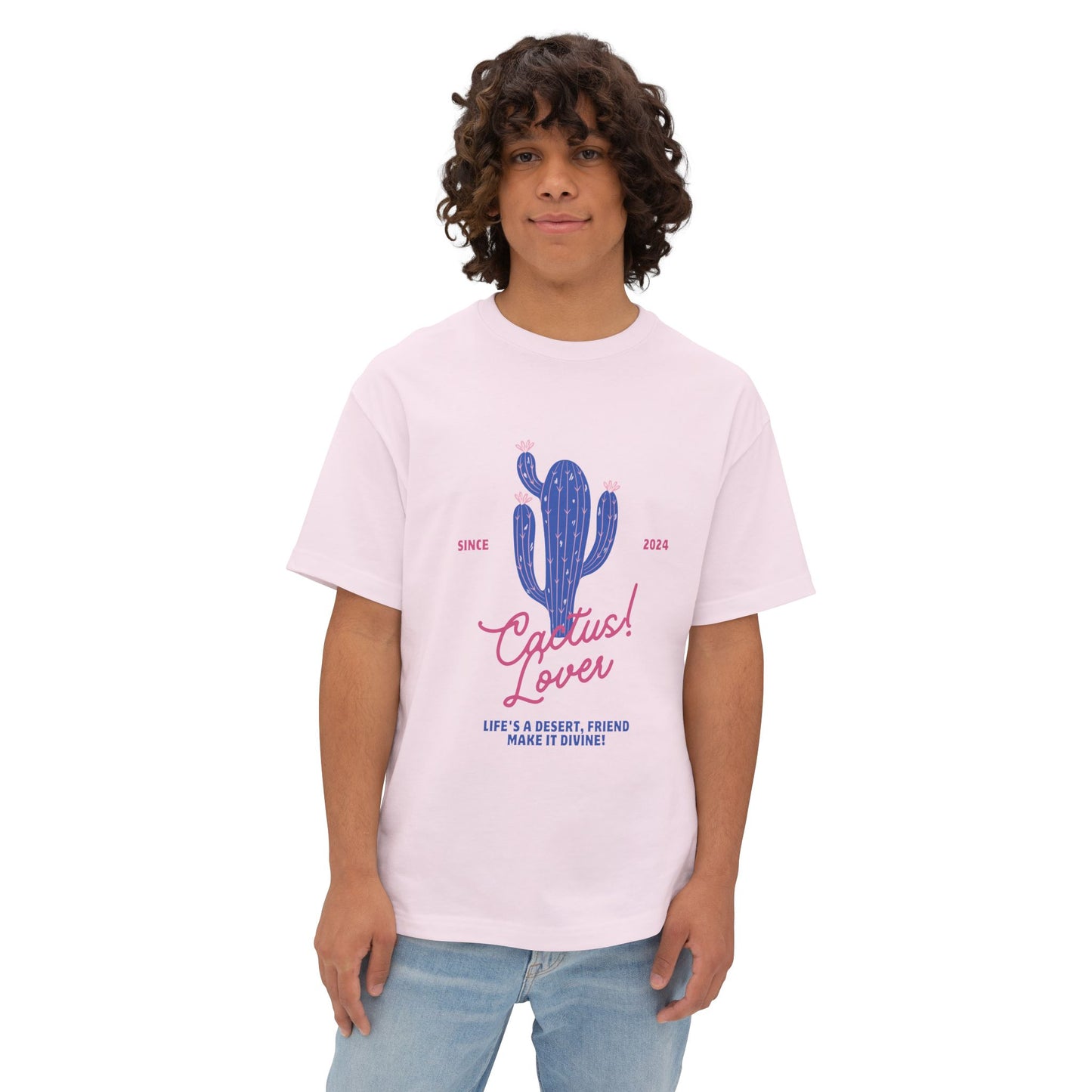 Cactus Lover Boxy Tee - Ideal for Plant Enthusiasts, Casual Wear, Gift for Friends, Summer Fashion, Nature Lovers