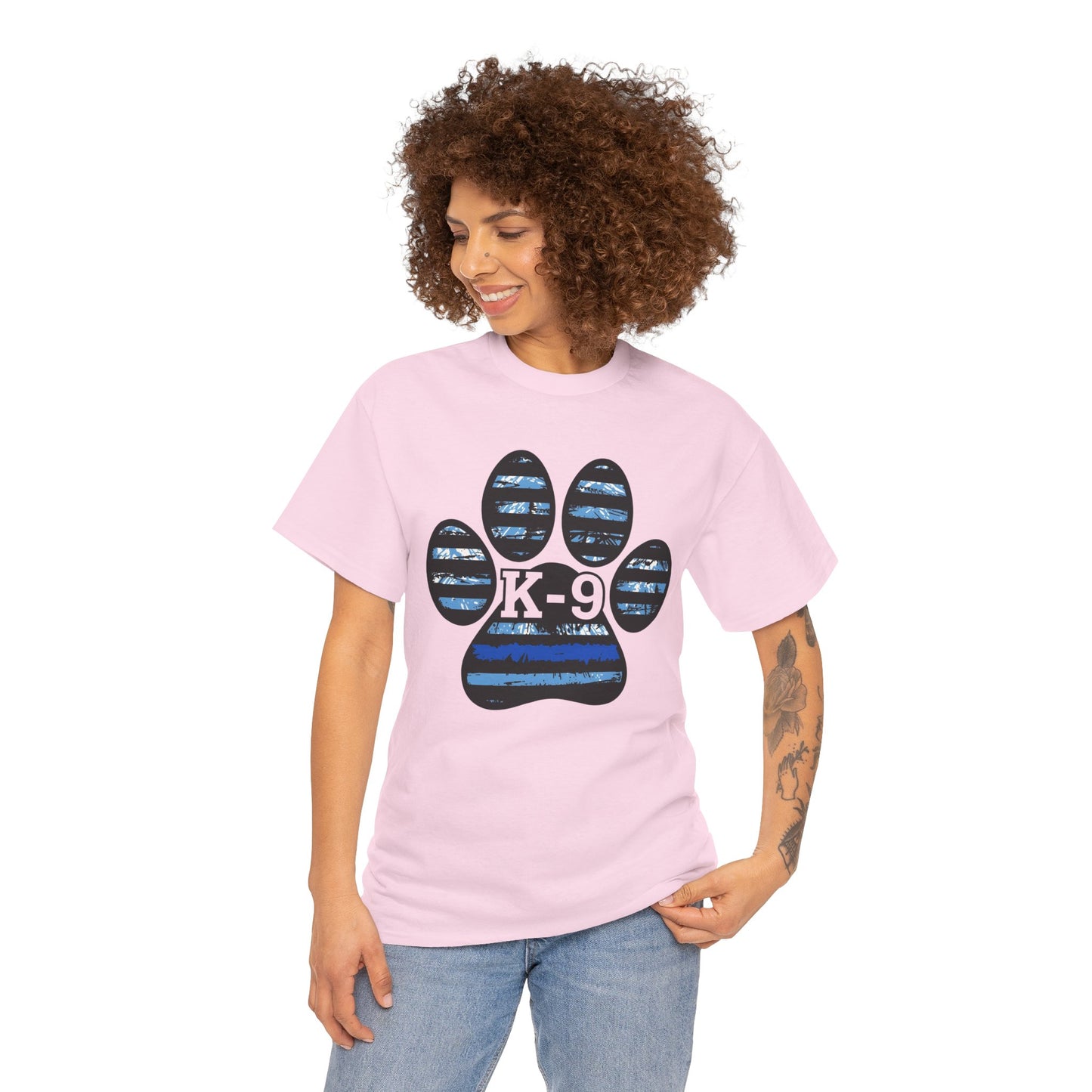 K-9 Paw Print Tee – Unisex Cotton Tee for Dog Lovers, Pet Owners, Animal Rescue Supporters