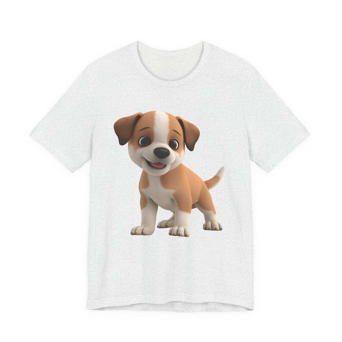 Cute Dog 3D Graphic Tee, Fun Animal Shirt, Dog Lover Gift, Playful Fashion Statement