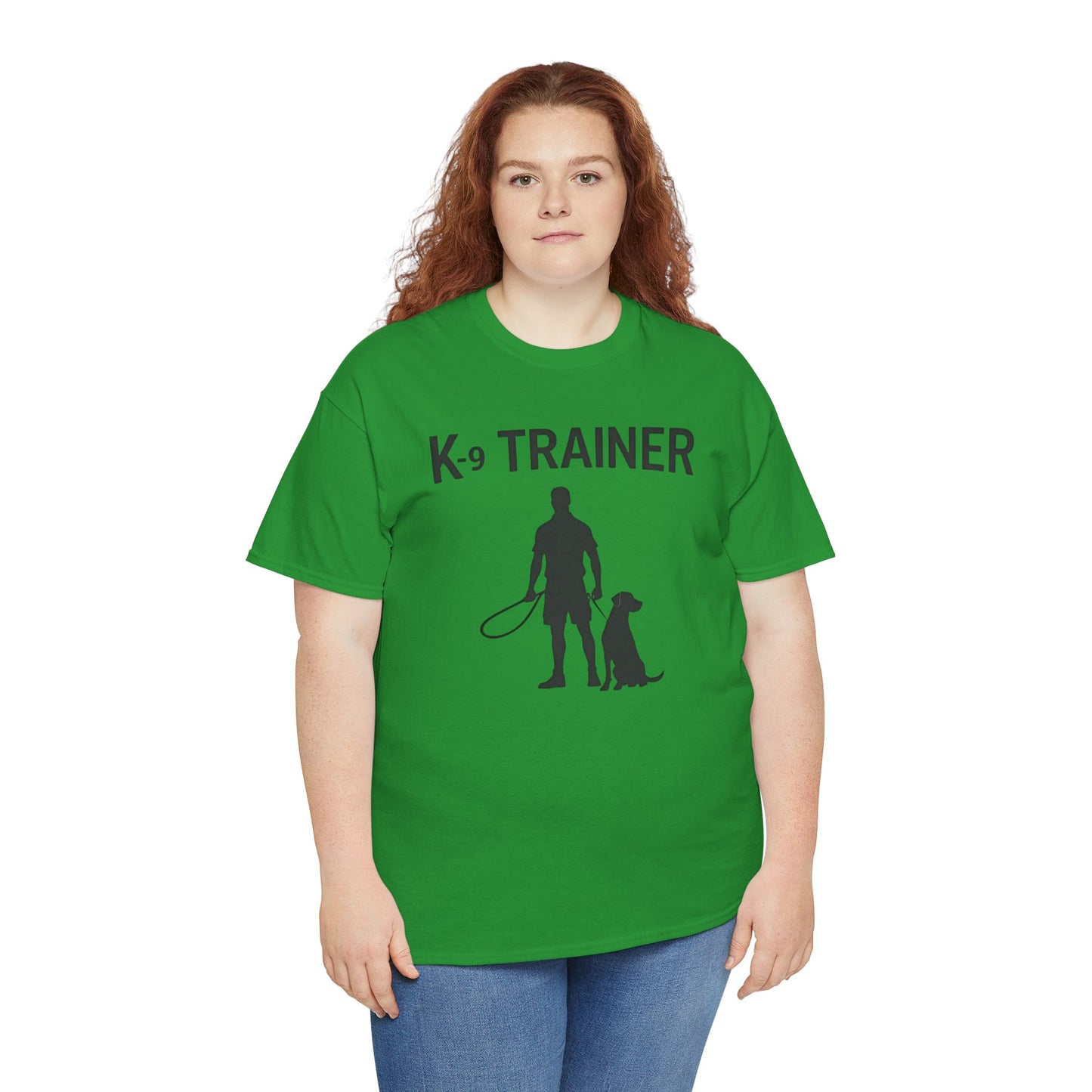 K-9 Trainer  Heavy Cotton T-Shirt, Dog Owner Gift, Police Dog Shirt, Animal Enthusiast Apparel, Casual Style Tee