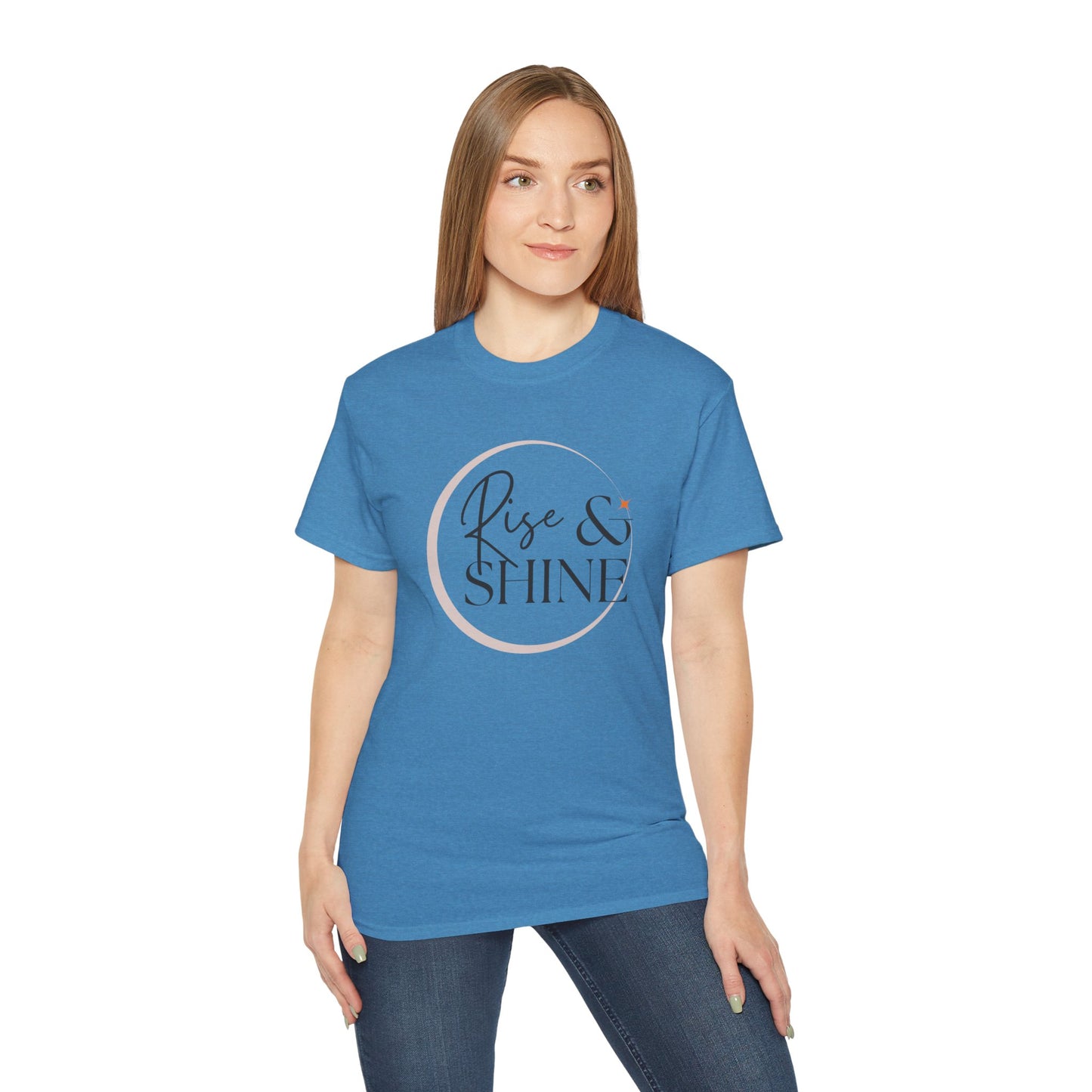 Rise & Shine Unisex Ultra Cotton Tee, Motivational Tee, Inspirational Shirt, Gift for Her, Positive Quote T-Shirt, Summer Fashion