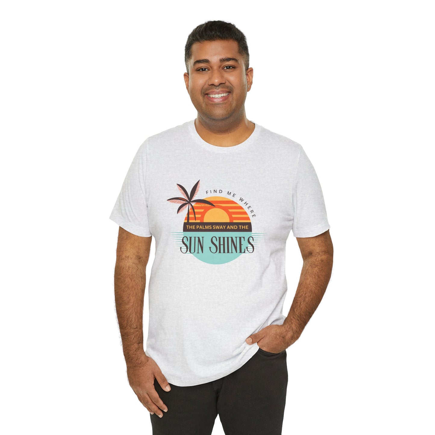 Tropical Vibes Tee - Relaxing Beach Sunset Design for Travelers and Summer Lovers, Perfect Gift for Vacations, Beach Days, and Casual Style