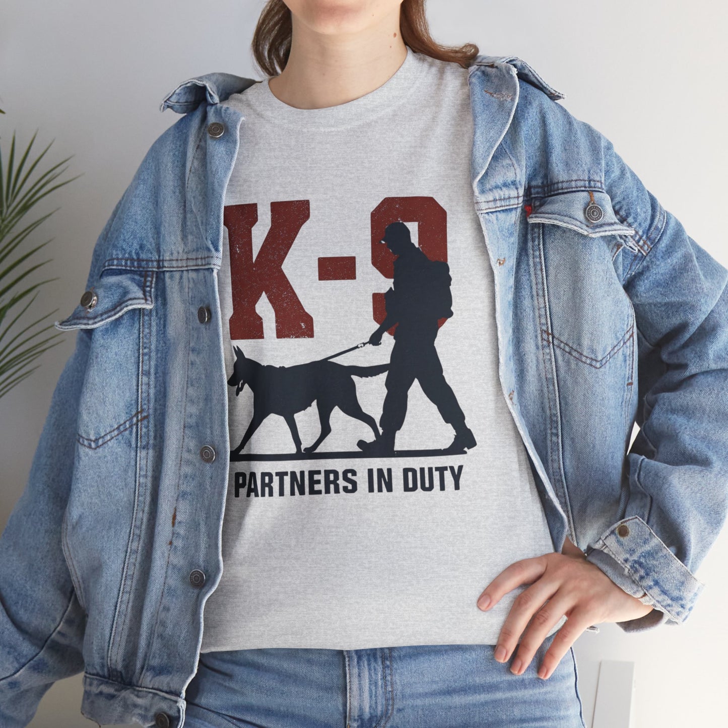 K-9 Partners in Duty Tee, Dog Handler T-Shirt, Dog Lover Tee, Police Dog Apparel, Dog Owner T-Shirt