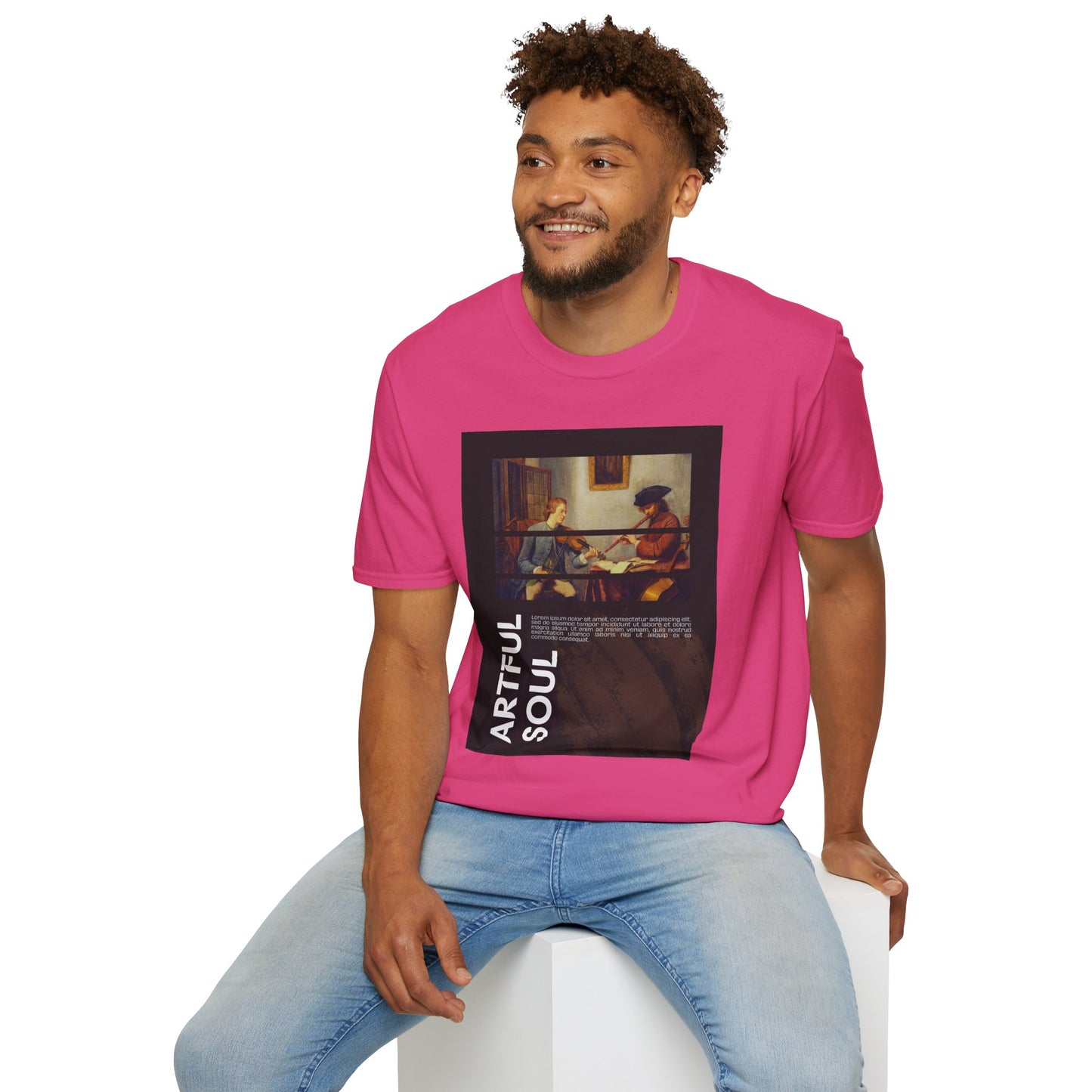 Artful Soul Unisex Softstyle T-Shirt, Artistic Tee, Gift for Art Lovers, Casual Wear, Creative Fashion, Art Enthusiast Shirt