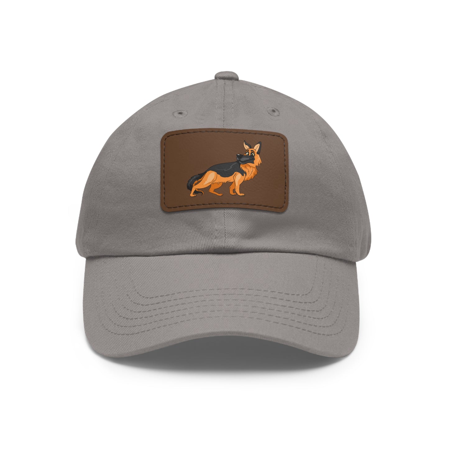 German Shepherd Dad Hat with Leather Patch - Perfect Gift for Dog Lovers