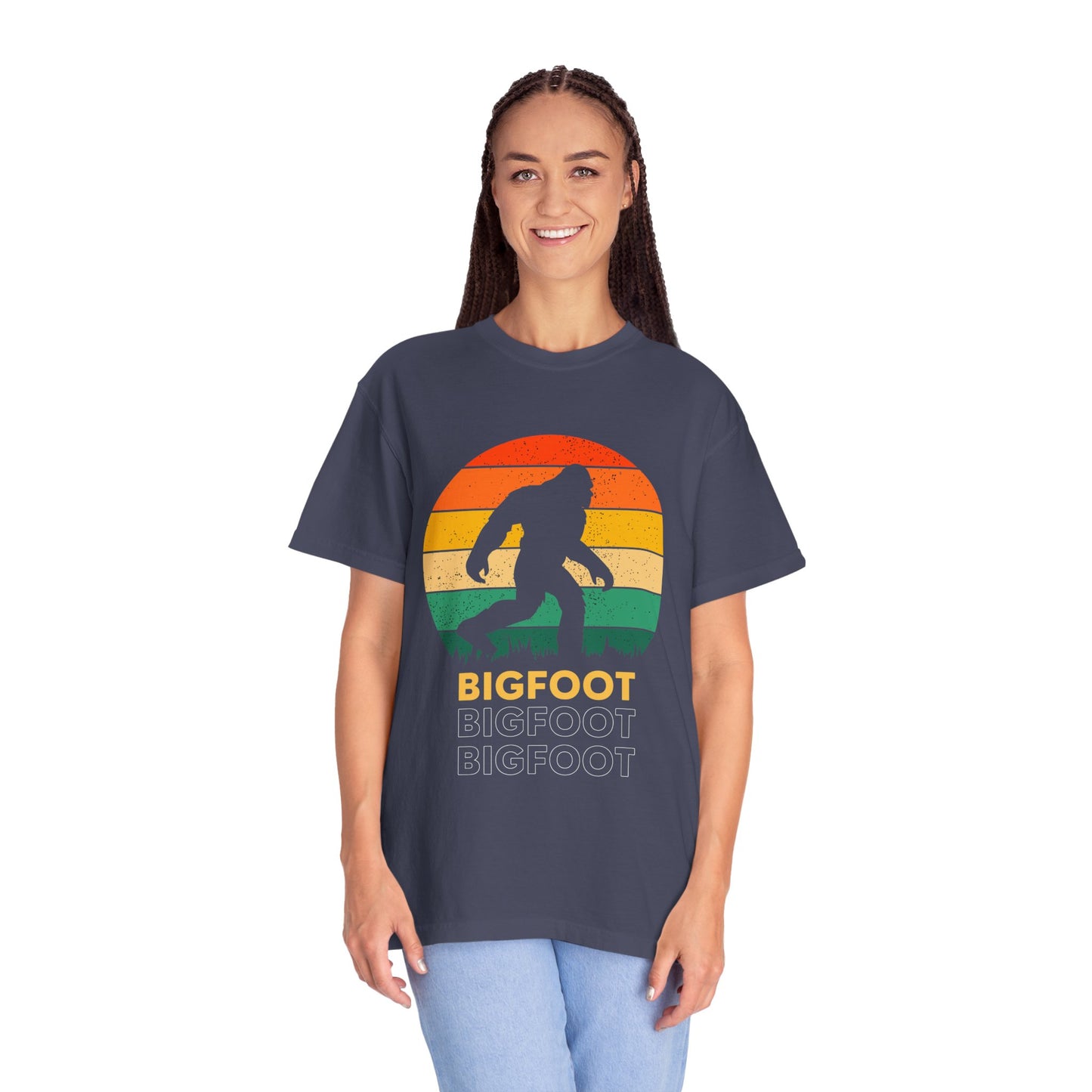 Retro Bigfoot Unisex T-Shirt, Vintage Sasquatch Tee, Nature Lover Gift, Outdoor Adventure Apparel, Cool Summer Shirt