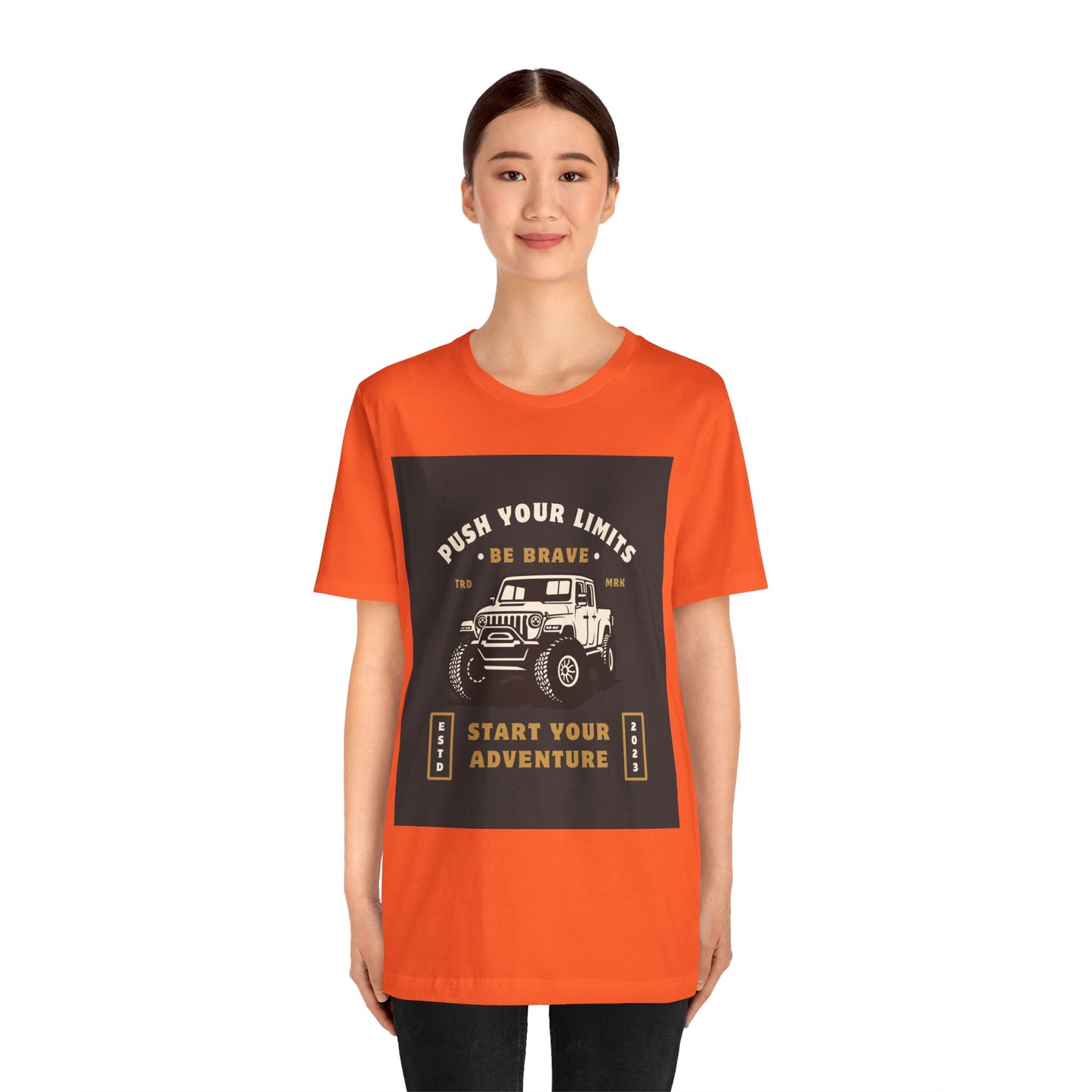 Push Your Limits Adventure-Inspiring Unisex Jersey Tee, Outdoor Shirt, Motivational T-Shirt, Gift for Adventurers, Hiking Apparel, Travel Tee