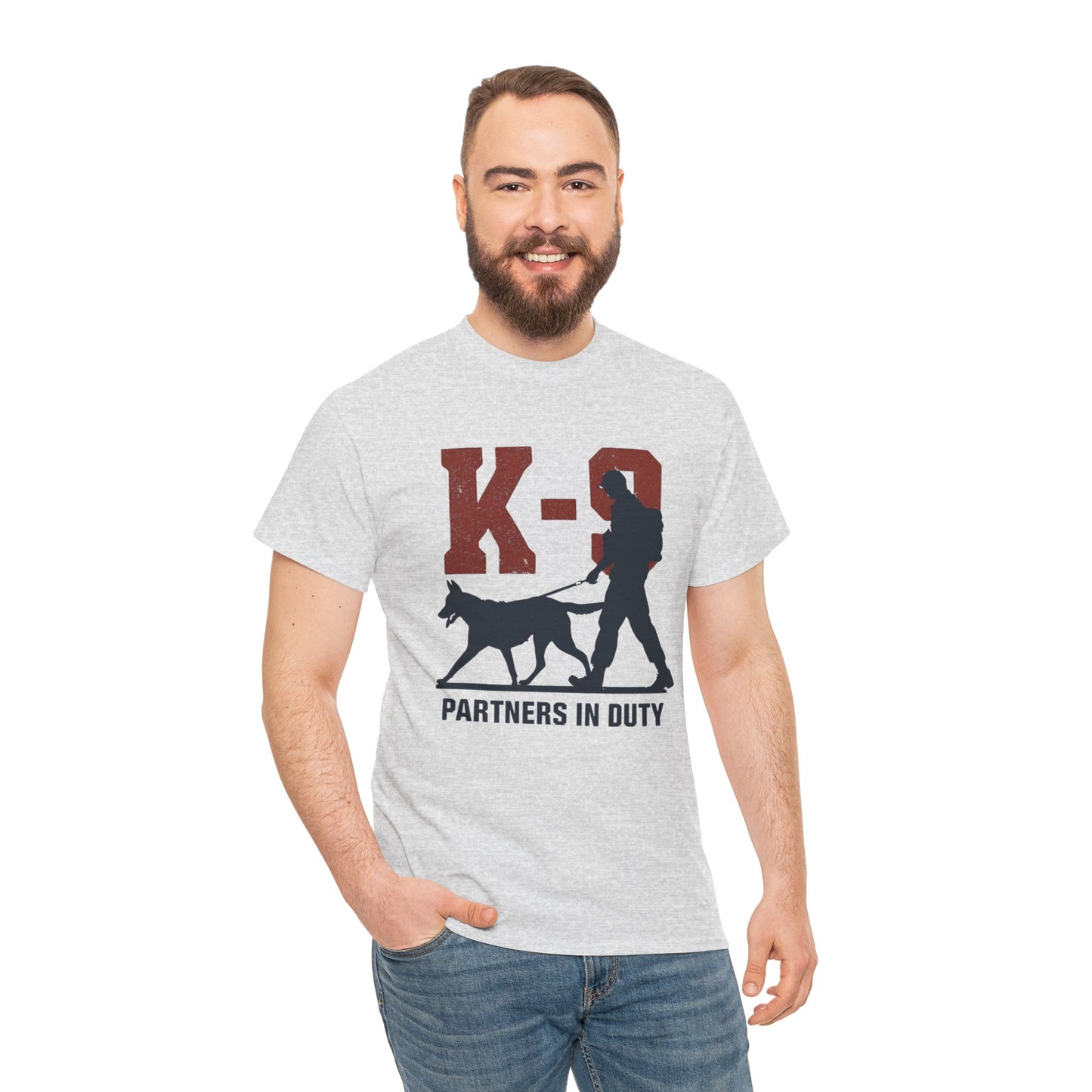 K-9 Partners in Duty Tee, Dog Handler T-Shirt, Dog Lover Tee, Police Dog Apparel, Dog Owner T-Shirt