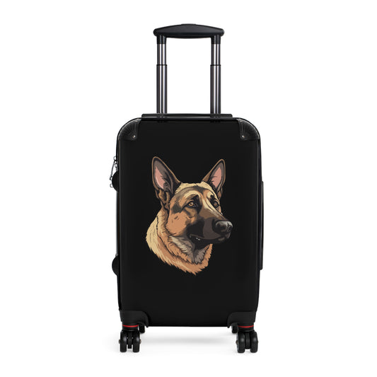 German Shepherd Art Carry-On Suitcase - Stylish Pet Lover Travel Luggage