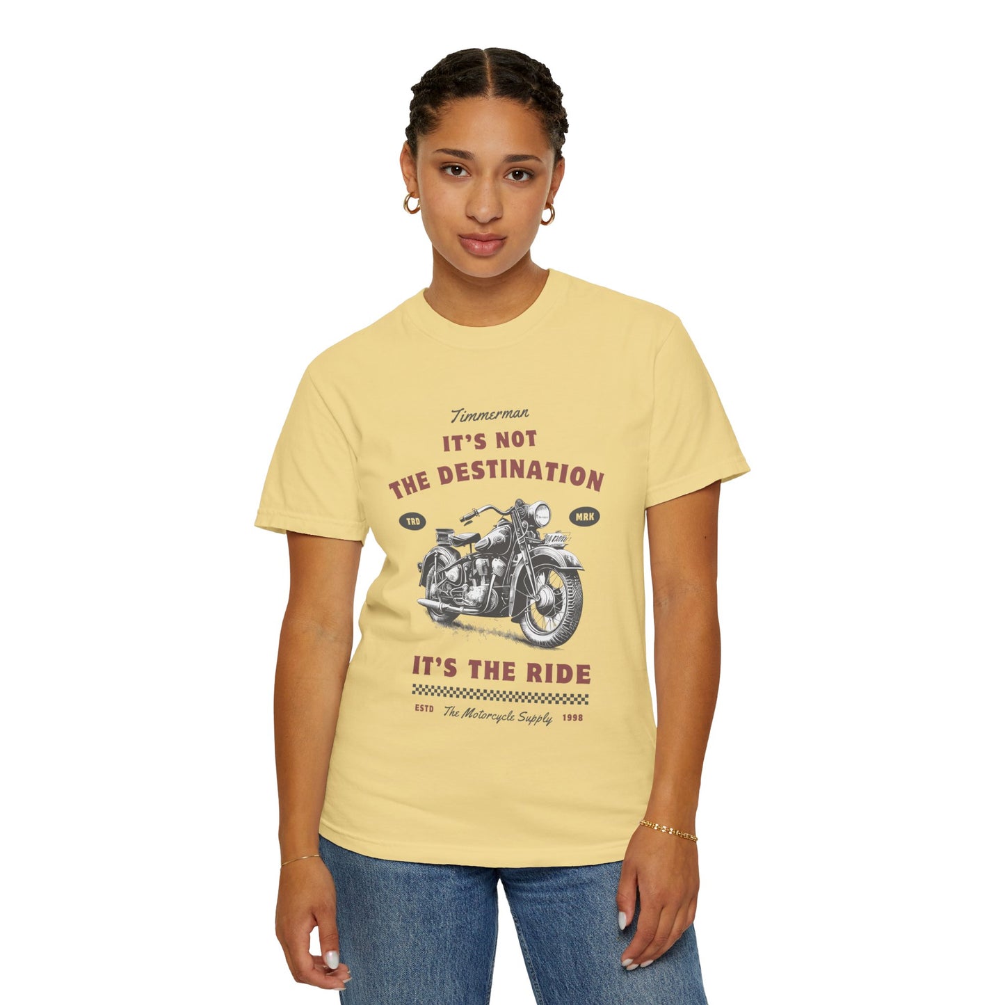 Vintage Motorcycle Ride T-Shirt - It's Not The Destination It's The Ride, Gift for Bikers, Adventure Clothing, Road Trip Outfit