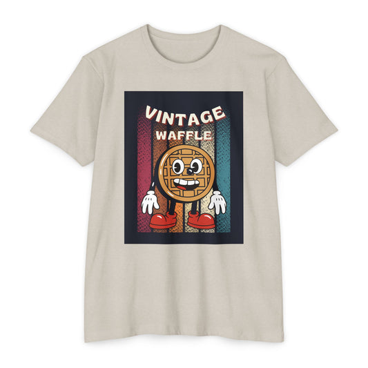 Vintage Waffle Unisex T-Shirt, Fun Retro Tee, Foodie Apparel, Perfect Gift for Breakfast Lovers, Casual Everyday Wear, Unique Graphic Shirt