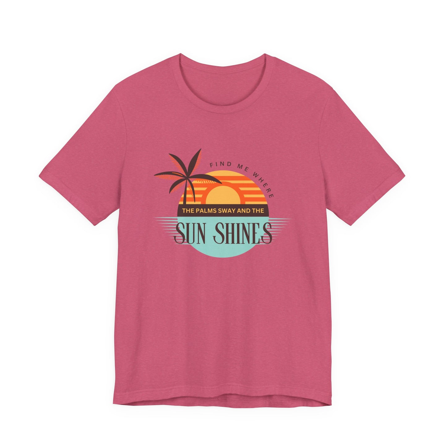 Tropical Vibes Tee - Relaxing Beach Sunset Design for Travelers and Summer Lovers, Perfect Gift for Vacations, Beach Days, and Casual Style