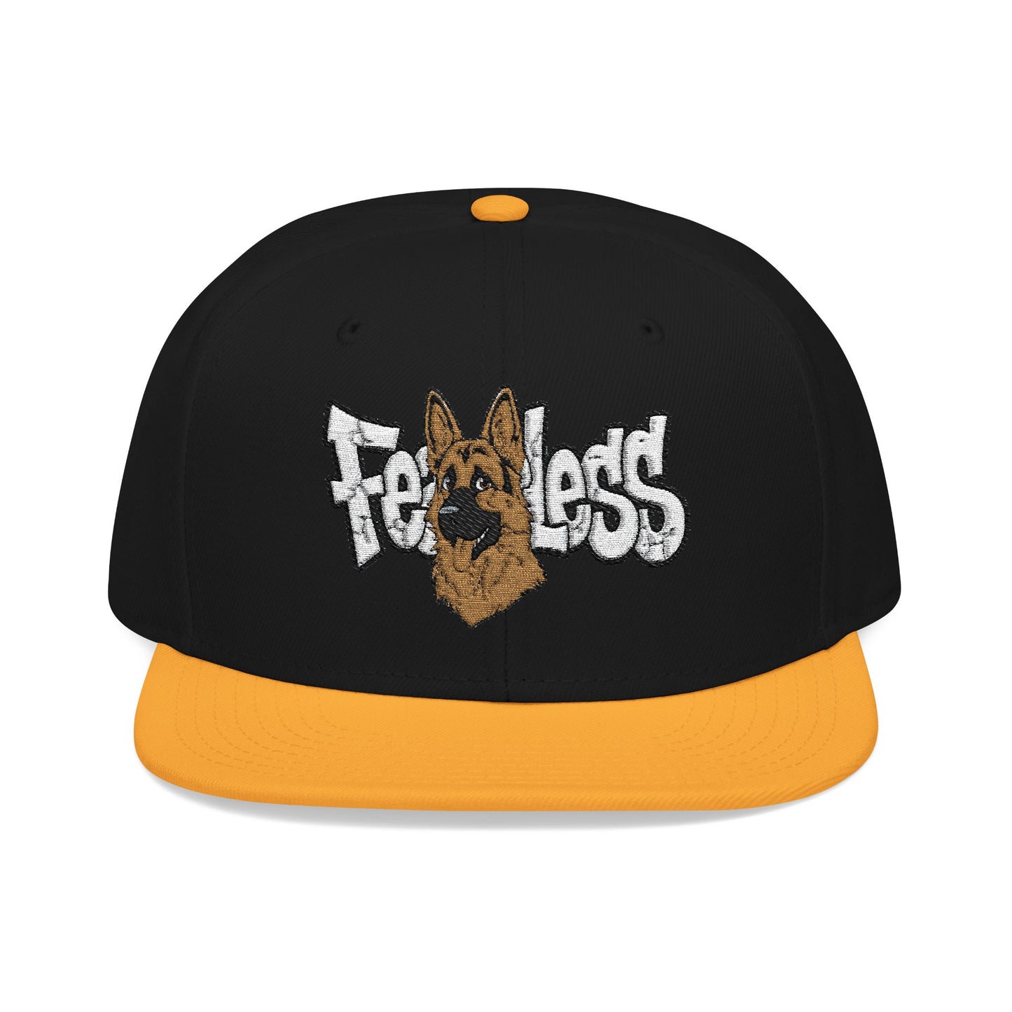 German Shepherd Embroidered Snapback Hat - Fearless
