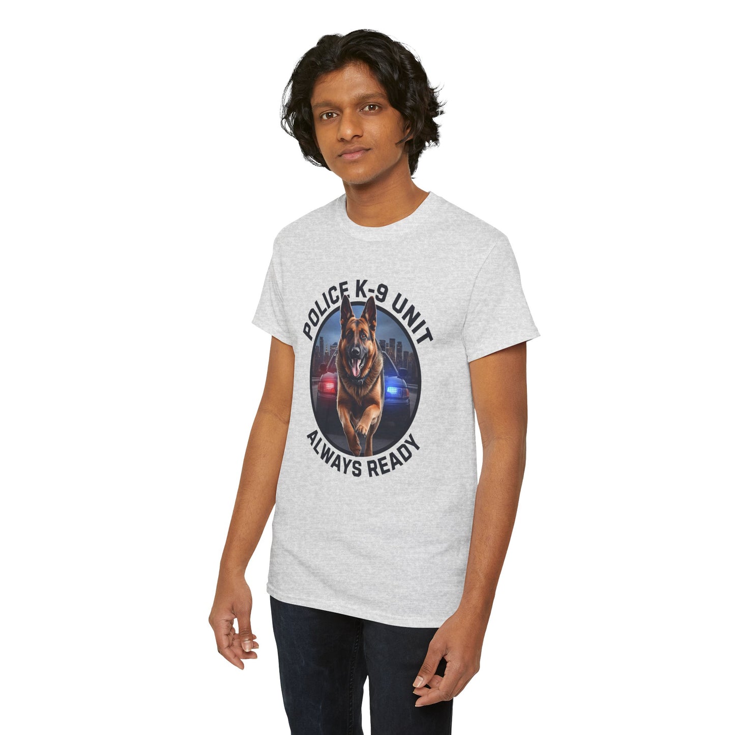 Police K-9 Unit Tee, Always Ready Graphic Tee, Dog Lover Gift, Police Support Shirt, Police Dog Merchandise