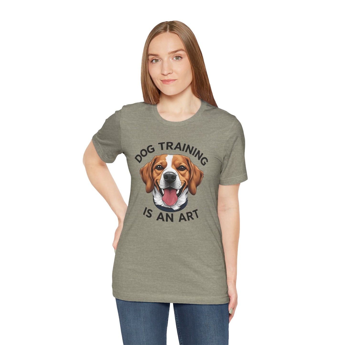Dog Training is An Art Tee - Unisex Jersey Short Sleeve, Gift for Dog Lovers, Training T-Shirt, Dog Owner Apparel, Cute Canine Shirt