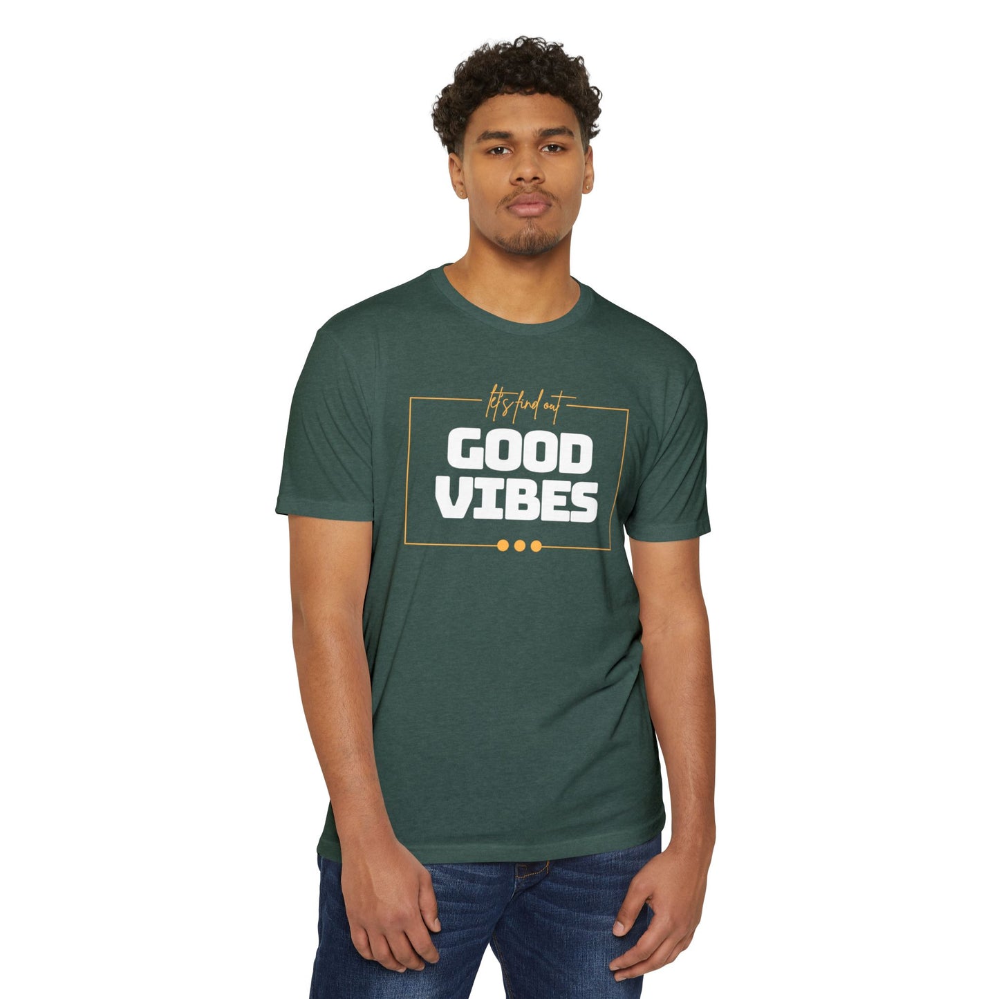 Good Vibes Unisex CVC Jersey T-shirt, Casual Tee, Positive Messaging Shirt, Everyday Wear, Gift for Friends