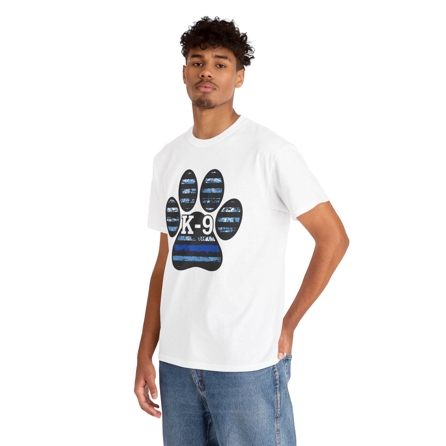 K-9 Paw Print Tee – Unisex Cotton Tee for Dog Lovers, Pet Owners, Animal Rescue Supporters