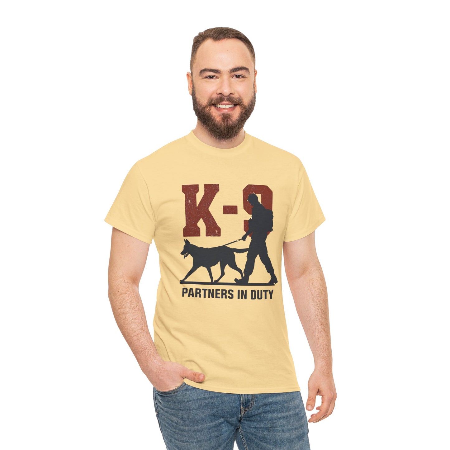 K-9 Partners in Duty Tee, Dog Handler T-Shirt, Dog Lover Tee, Police Dog Apparel, Dog Owner T-Shirt