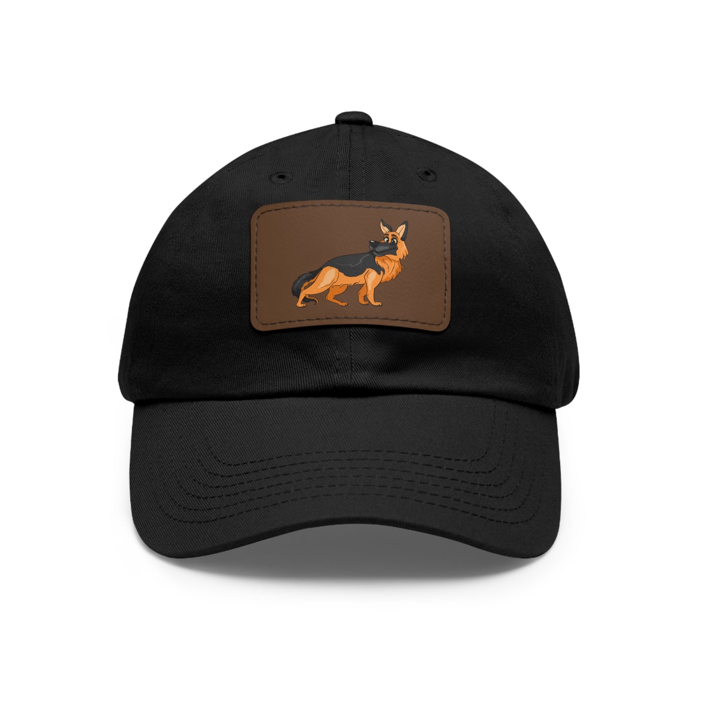 German Shepherd Dad Hat with Leather Patch - Perfect Gift for Dog Lovers
